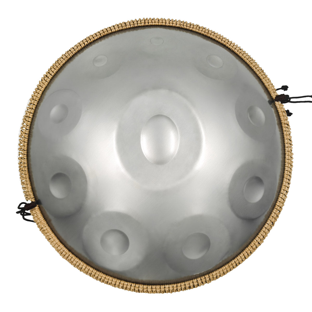 Tak Drum Handpan Sterling Silver 9 Notes D Minor Scale Hangdrum with gift set