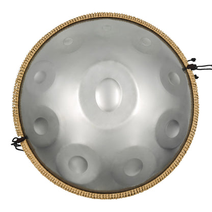 Tak Drum Handpan Sterling Silver 9 Notes D Minor Scale Hangdrum with gift set