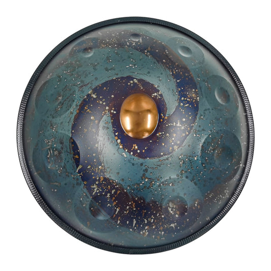 Tak Drum handpan drum 22 inch steel drum starburst dark green 10 notes