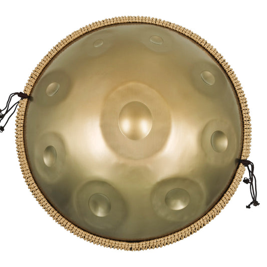 Tak Drum Handpan Pure Golden 9 Notes D Minor Scale Hangdrum with gift set