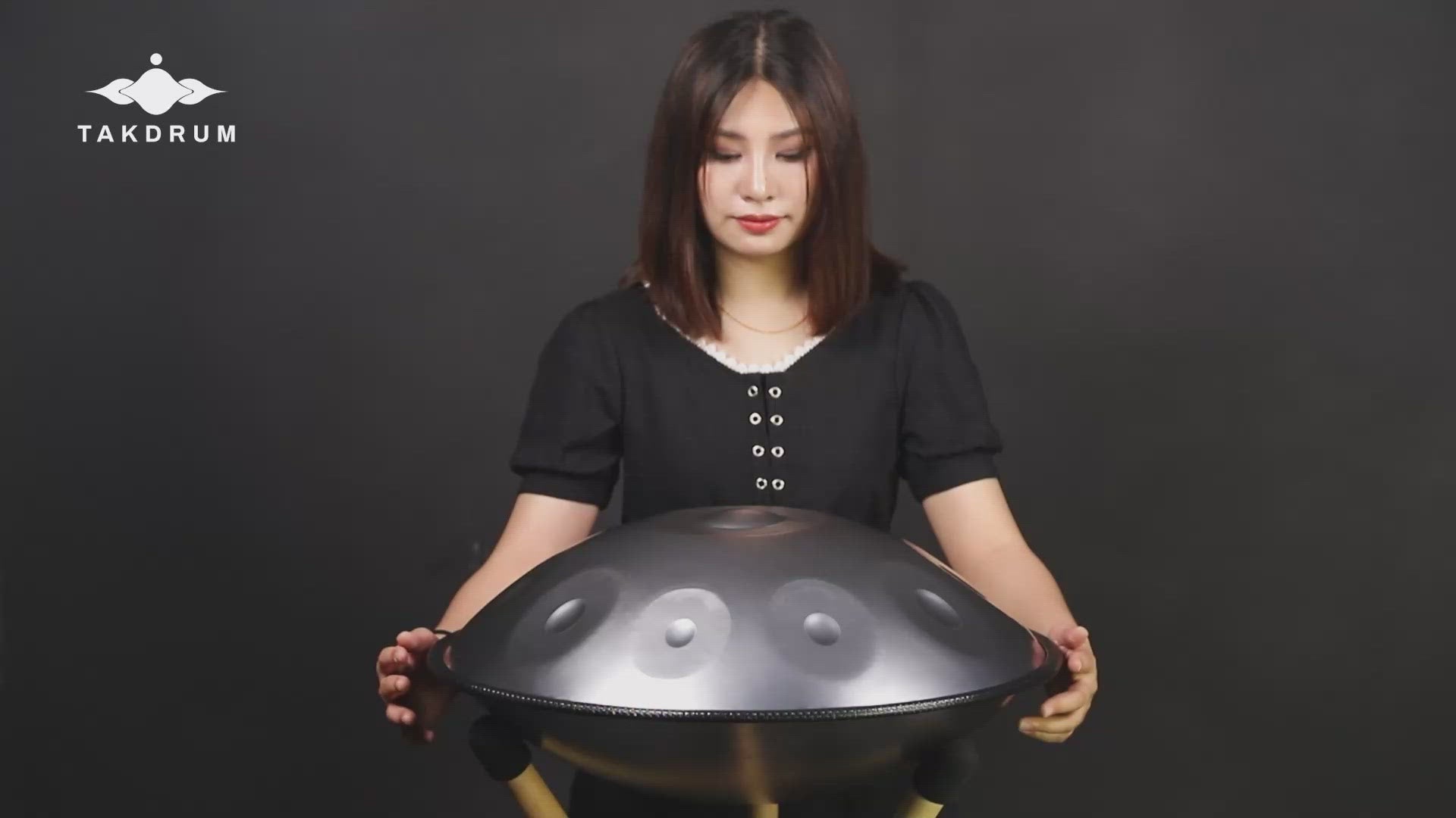 Tak Drum Handpan Sterling Silver 9 Notes D Minor Scale