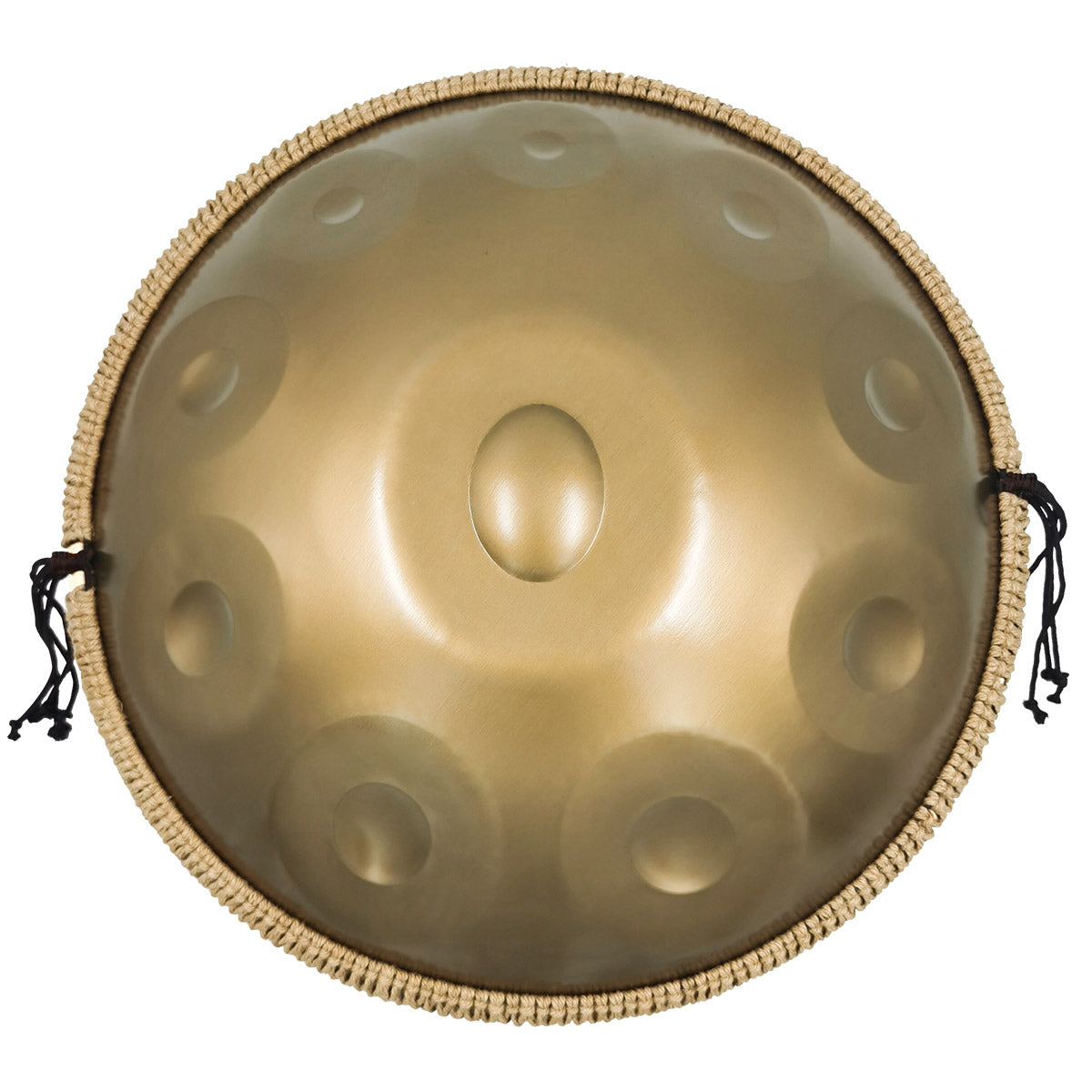 Tak Drum Handpan Pure Golden 10 Notes D Minor Scale Hangdrum with gift set