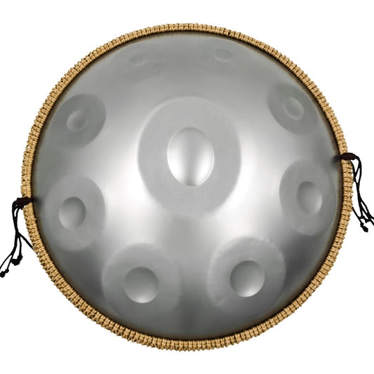 Tak Drum Handpan Sterling Silver 10 Notes D Minor Scale Hangdrum with gift set