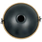 Tak Drum Handpan Pure Black 10 Notes D Minor Scale Hangdrum with gift set